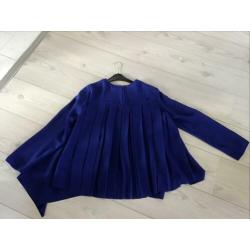 Cos soepel vallende blouse maat M kobaltblauw