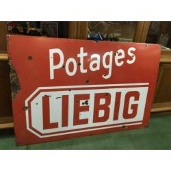 Emaille reclamebord LIEBIG - 1950s