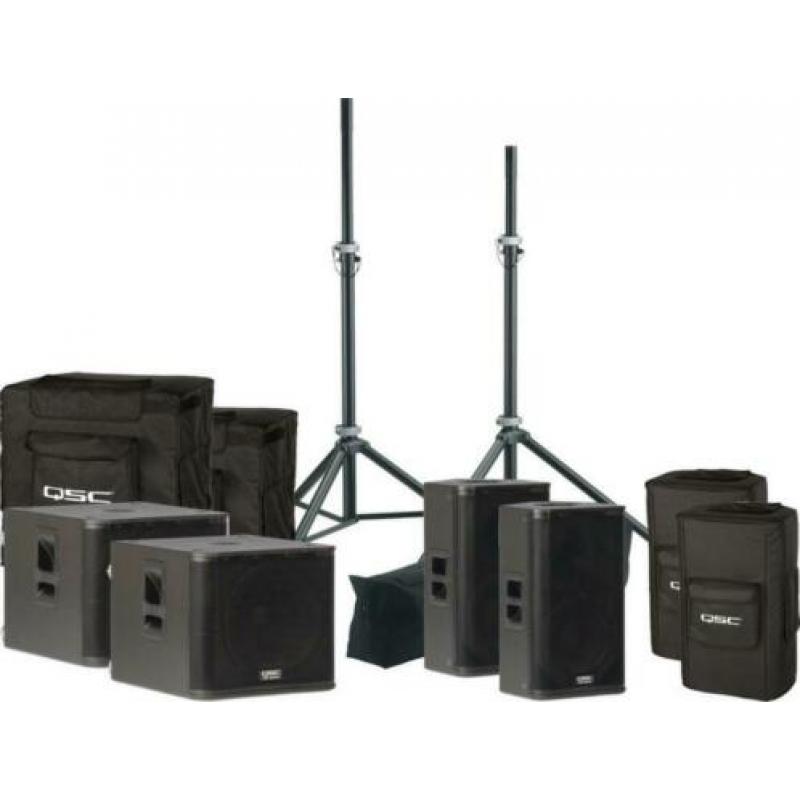 Te huur QSC speakerset 4000 watt.