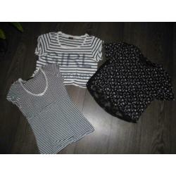 3x Shirt Top Only Bershka - S 36 jusa17