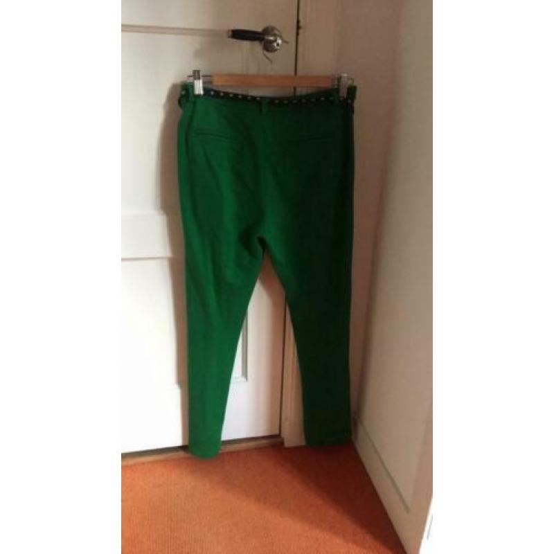 Groene broek Maison Scotch maat P (=36) van joggingstof