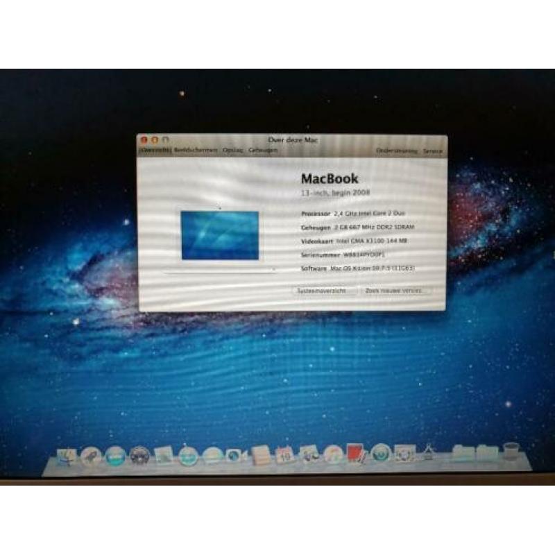 Apple macbook wit 13inch begin 2008