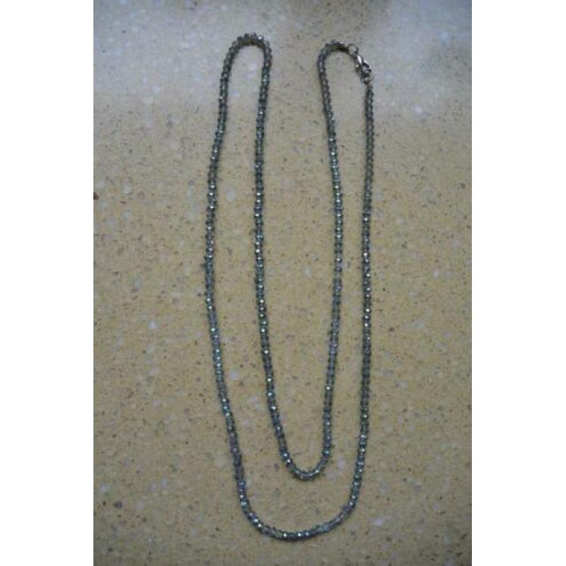 ketting met hanger uil uiltje metaal met strass