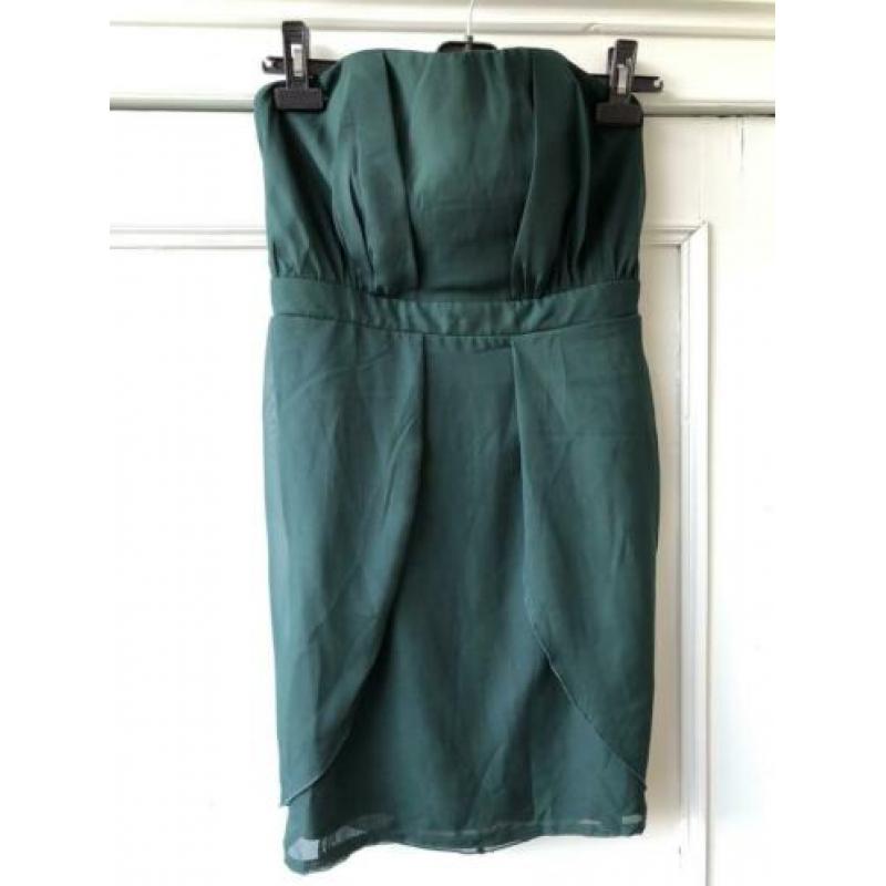 Galajurk, strapless, 1 keer gedragen!