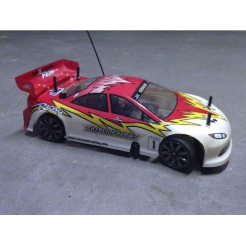 Brandstof auto met 2.5cc motor nitro 4wd zender start toebeh