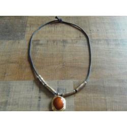 Goud/zilver-kleurige ketting met hanger