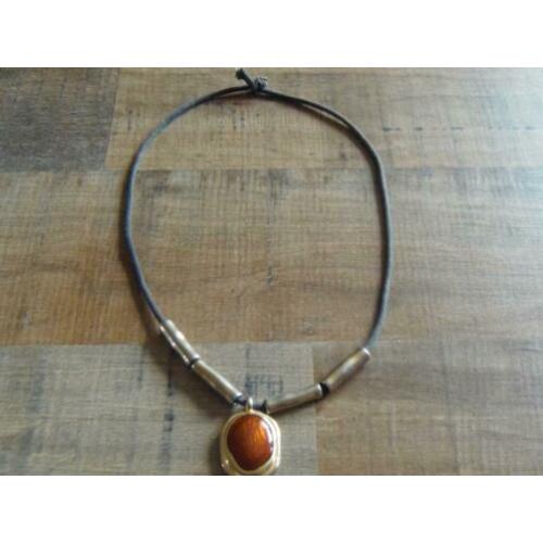Goud/zilver-kleurige ketting met hanger