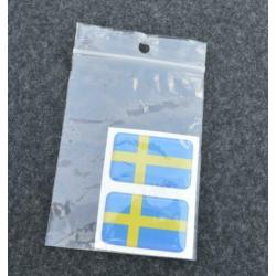 set 3D Zweedse vlag stickers Volvo 850r SAAB Zweden V70 t5