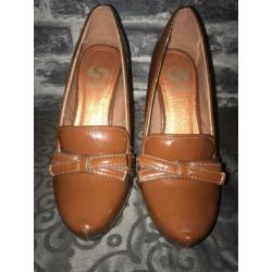 Sacha pumps met strik?? roestbruin 38