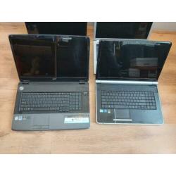 Partij 4 stuk laptops per stuk 70 euro