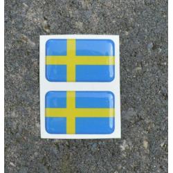 set 3D Zweedse vlag stickers Volvo 850r SAAB Zweden V70 t5