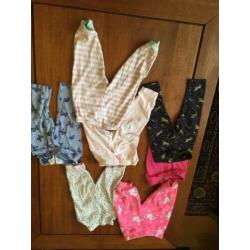 Baby kleding 7 stuks broekjes maat 74