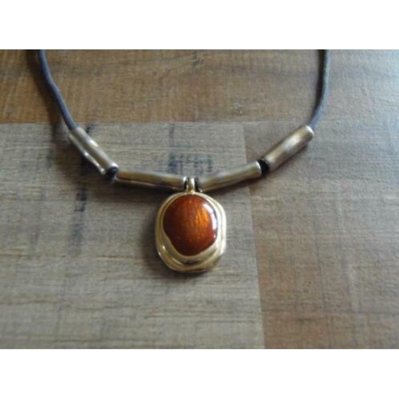 Goud/zilver-kleurige ketting met hanger