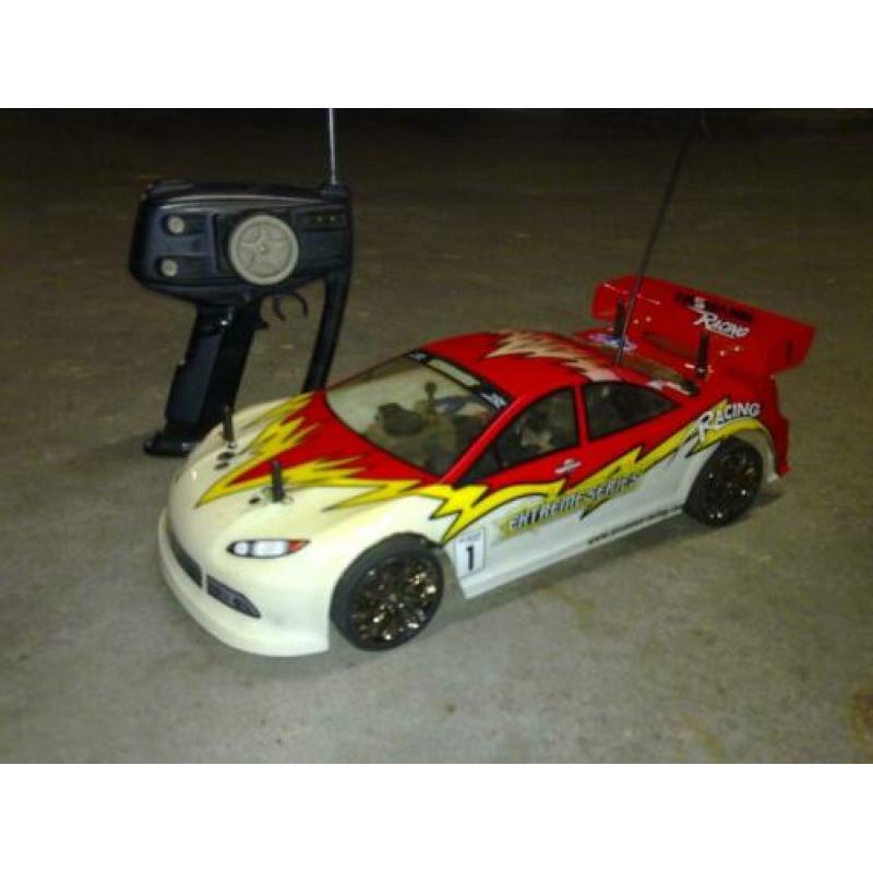 Brandstof auto met 2.5cc motor nitro 4wd zender start toebeh