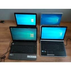 Partij 4 stuk laptops per stuk 70 euro