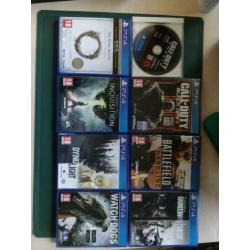 PlayStation 4 (ps4) 500gb + assortiment spellen