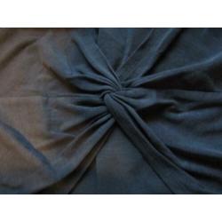 F148 QUESTION? mt XL shirt top rookblauw grijsblauw tricot