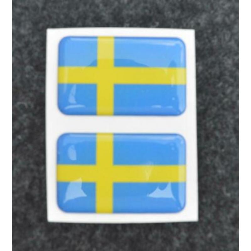set 3D Zweedse vlag stickers Volvo 850r SAAB Zweden V70 t5