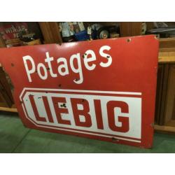 Emaille reclamebord LIEBIG - 1950s