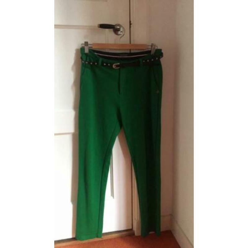 Groene broek Maison Scotch maat P (=36) van joggingstof