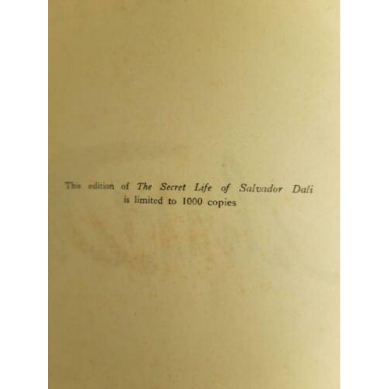 The secret life of Salvador Dali, Limited Edition, Hardcover