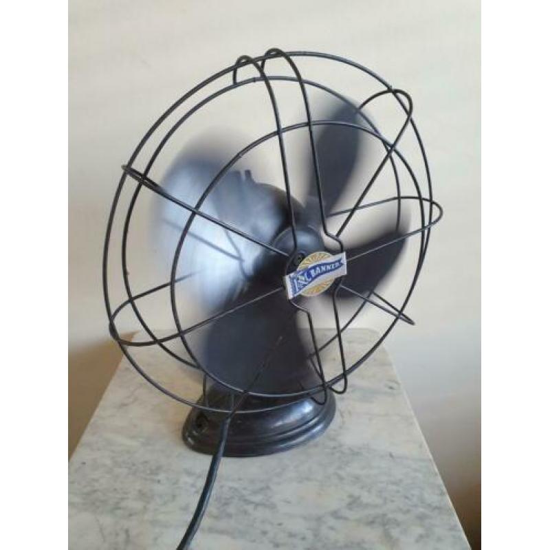 Antieke Industriële Metalen ventilator R&M Banner