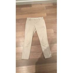 Beige stretch broek in maat 38