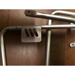 Lowriders bagagedrager voortassen fiets aluminium massload