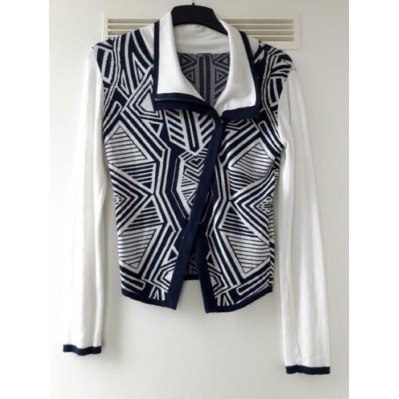 Blauw / wit vest - CANYON by NED - Maat 36 - 38