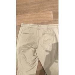 Beige stretch broek in maat 38