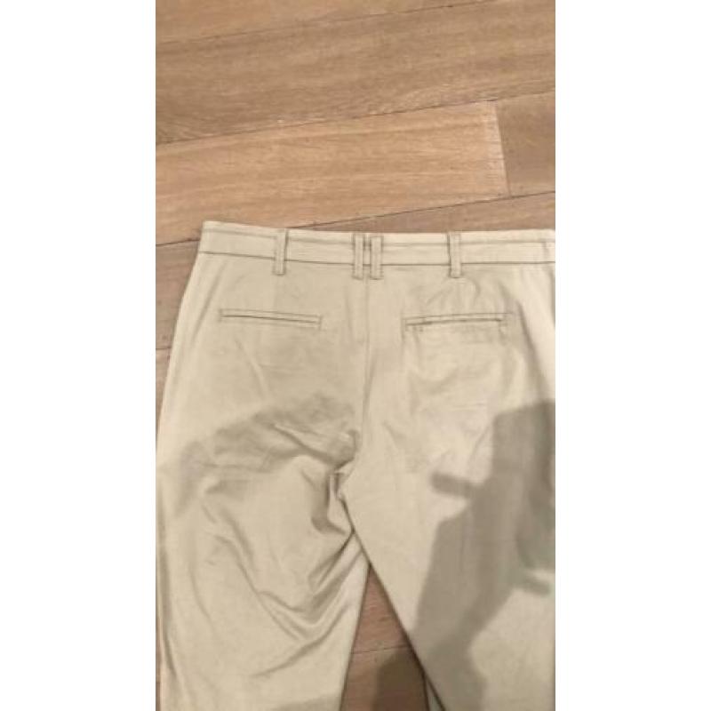 Beige stretch broek in maat 38
