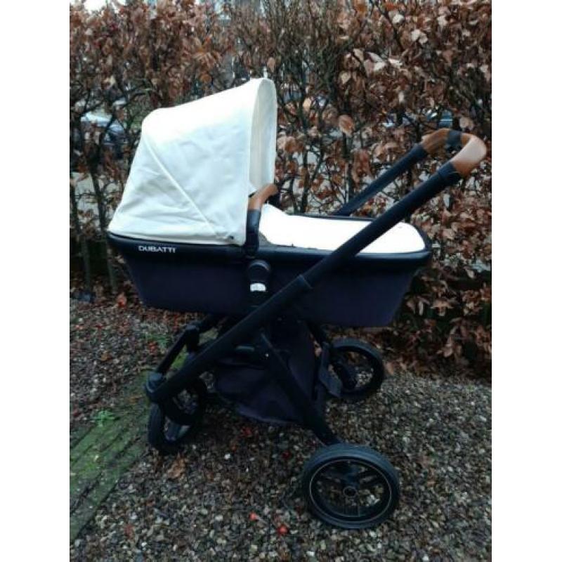 dubatti kinderwagen zwart/wit