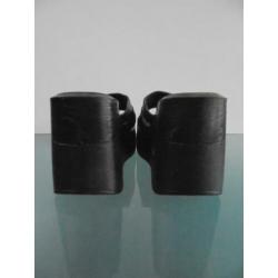 GRATIS VERZENDEN | PLATEAU leren bruine slippers 38