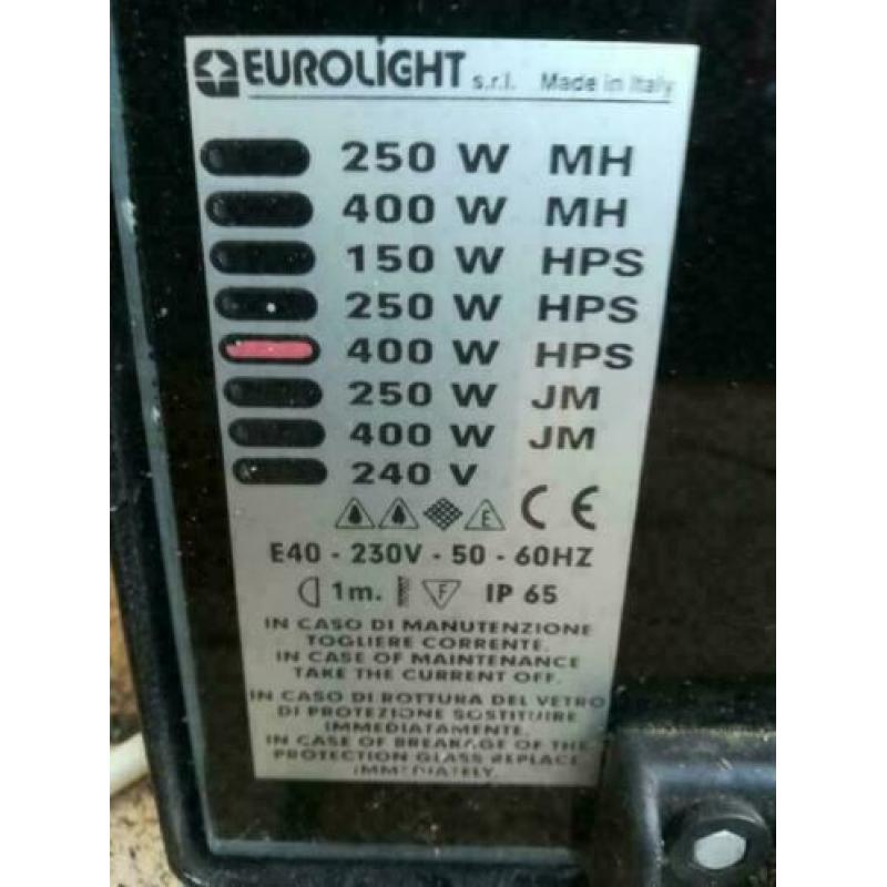 Bouwlamp, beveiligingslamp van Eurolight 400W