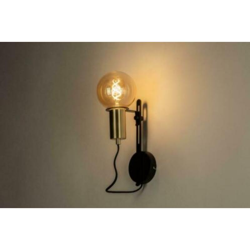 tafellamp bureau tafel bed bank lamp messing goud zwart