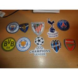 50 st PVC Voetbalclub Logo's NIEUW!!!
