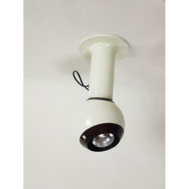 Vintage raak globe plafondlamp wandlamp magneet bol spot '60