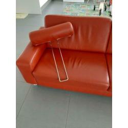 Montel bank leer rood/oranje