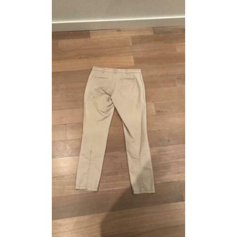 Beige stretch broek in maat 38