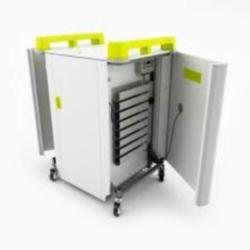 Lab Cabby, mobiele laptop laad en opberg kast