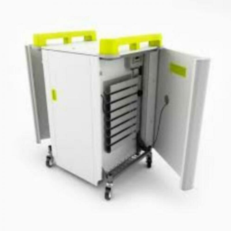 Lab Cabby, mobiele laptop laad en opberg kast