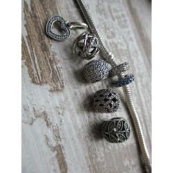pandora shiny strass bedels NIEUW.