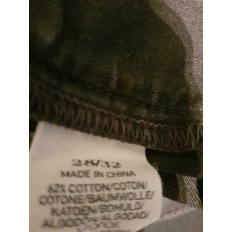 Ralph Lauren leder look jeans zwart mt 28-32.