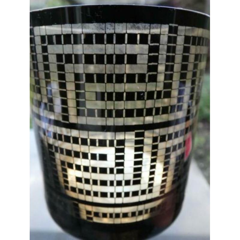 2 kaarsenhouder kandelaar zwart goud Scandinavian design