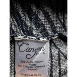 Blauw / wit vest - CANYON by NED - Maat 36 - 38