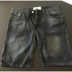 Zwarte ZARA denim shorts slim fit maat 40