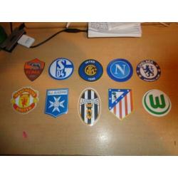 50 st PVC Voetbalclub Logo's NIEUW!!!