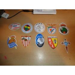 50 st PVC Voetbalclub Logo's NIEUW!!!