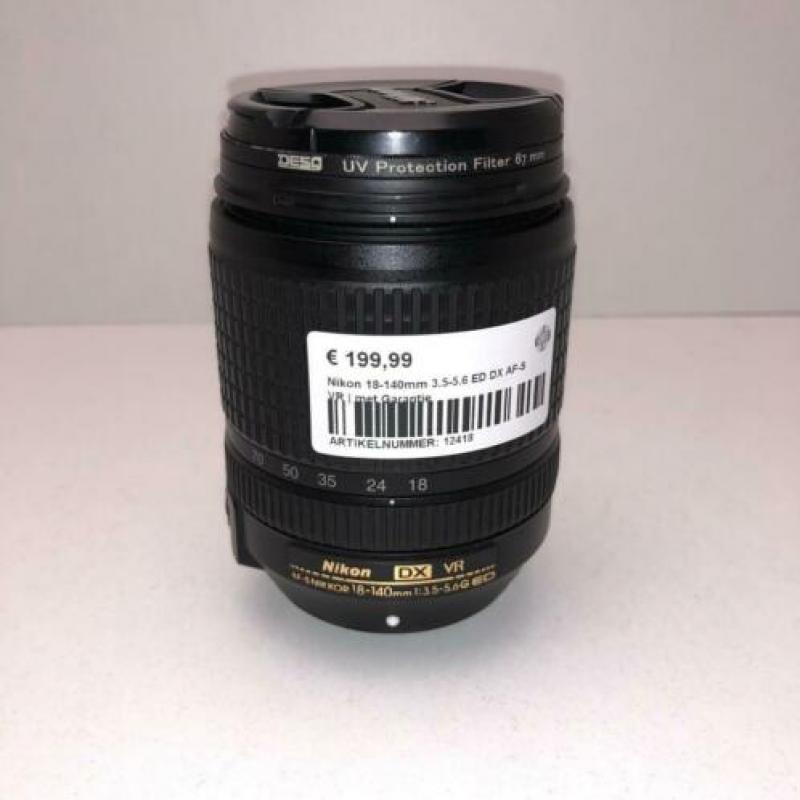 Nikon 18-140mm 3.5-5.6 ED DX AF-S VR | met Garantie