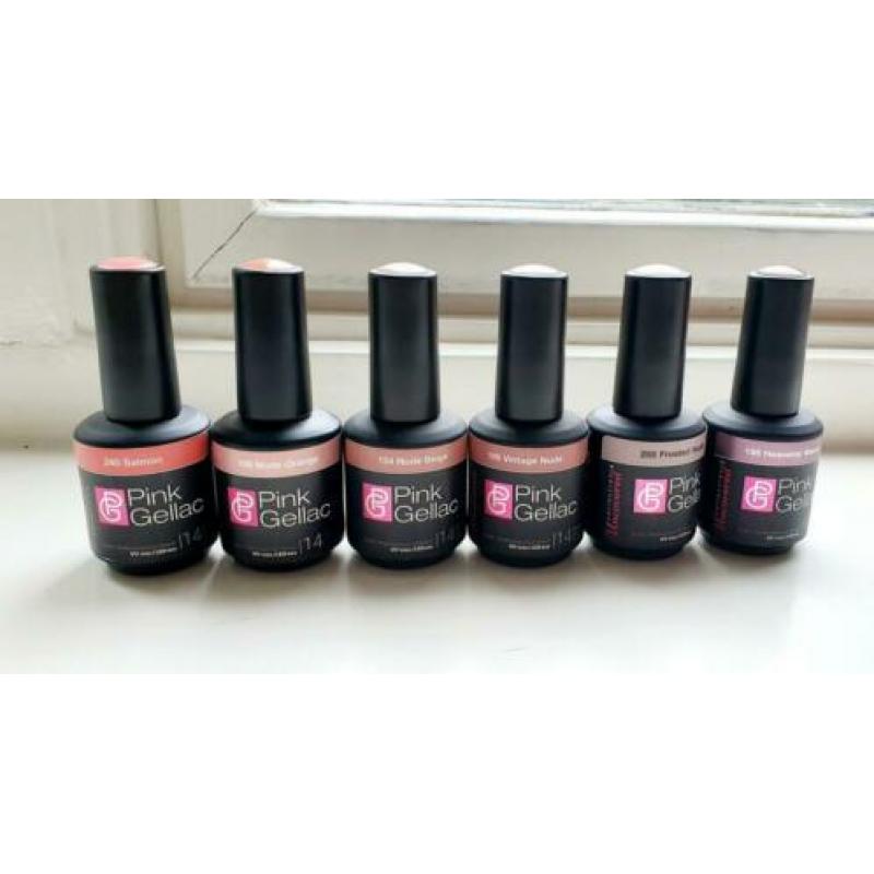 Verschillende (nude) Pink Gellac kleurtjes. Zgan
